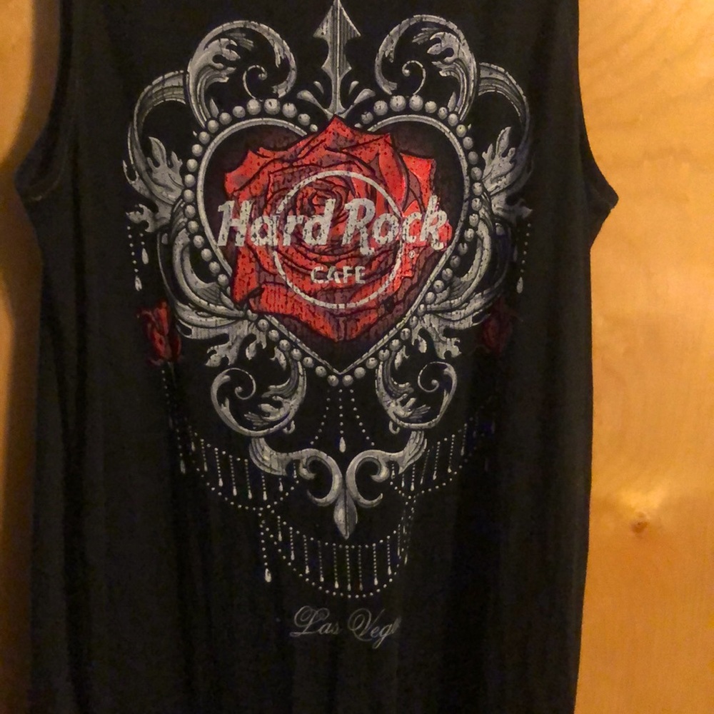 Hard Rock- Las Vegas V-back detail tank top